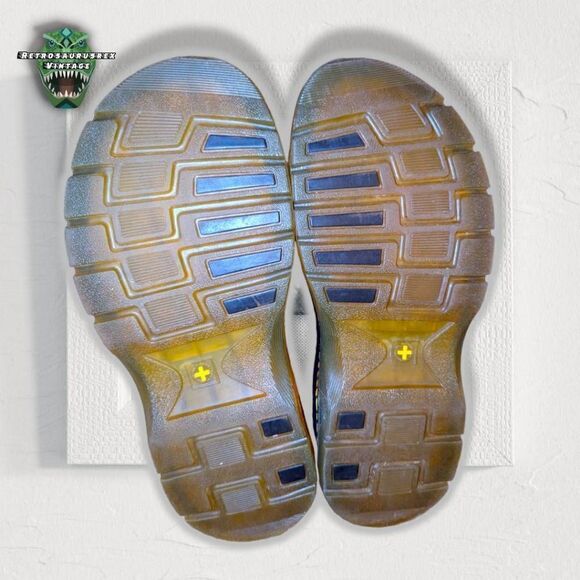 Dr Martens Y2K Vintage John Crazy Horse Leather 10 Hole Oxfords, Size 7 - Picture 3 of 9